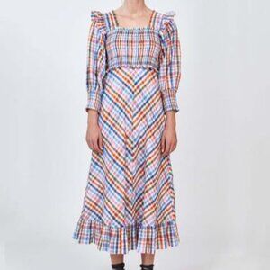 Hunter Bell Annie Dress in Multi Gingham - NWOT